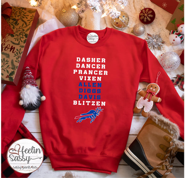 Buffalo Bills Reindeer Christmas shirt, hoodie, sweater, long