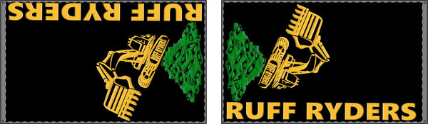 Ruff Ryders Double Sided Flag, Outdoor Decor, Biker Flag, Party Decoration, Flag for Events, Motocycle Enthusiasts Flag