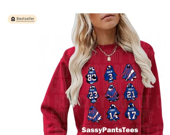 SassyPantsTees Original Design, BOOffalo Crew - Spooky Buffalo Favs