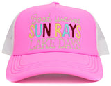 BOAT WAVES SUN RAYS LAKE DAYS MESHBACK Trucker Cap